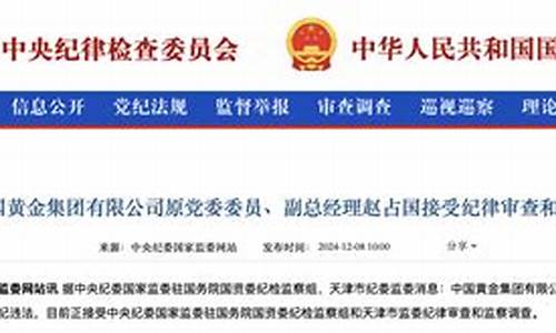 中国黄金原副总经理被查